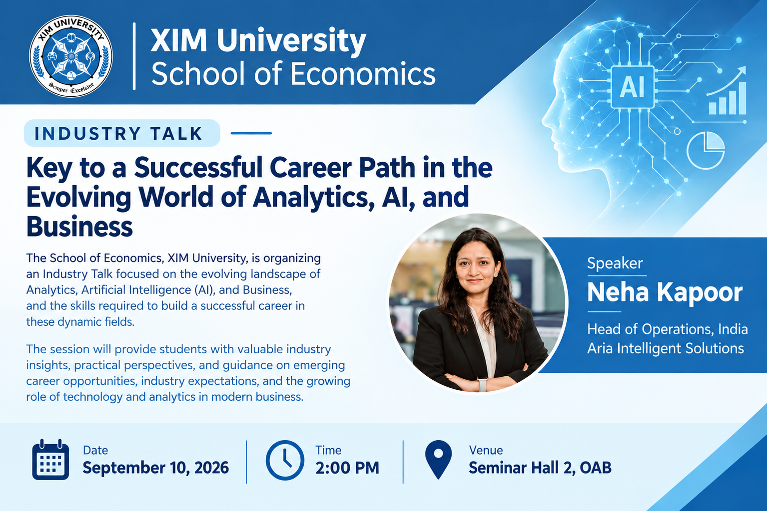 Key to a Successful Career in the Evolving World of Analytics, AI, and Business – Industry Talk